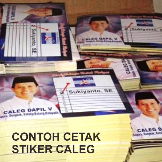 Cetak Stiker Atribut Kampanye Caleg 